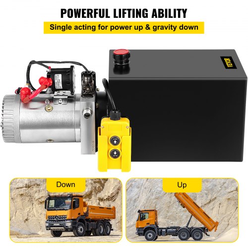 Hydraulic Pump Electric Hydraulic Pump 13 Quart Single Acting for Dump