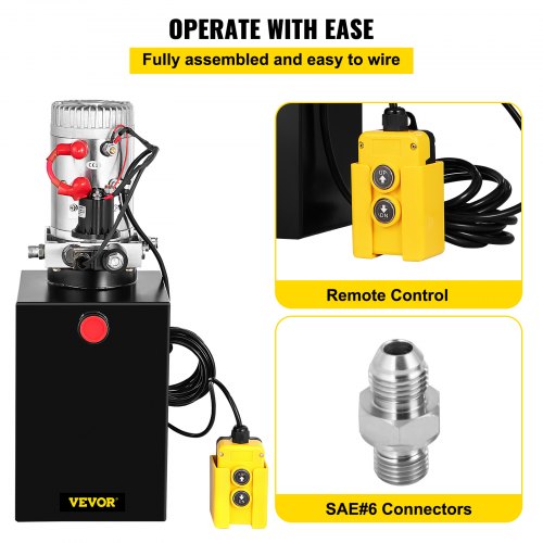 Hydraulic Pump Electric Hydraulic Pump 13 Quart Single Acting for Dump