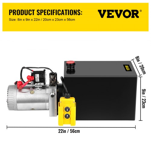 Hydraulic Pump Electric Hydraulic Pump 13 Quart Single Acting for Dump