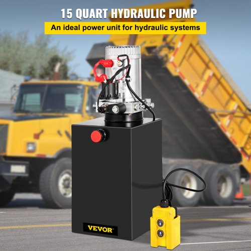 Hydraulic Pump Electric Hydraulic Pump 15 Quart Single Acting for Dump