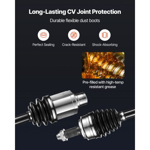 CV Axle Shaft Assembly 2 Pieces Front Left Right Driver and Passenger