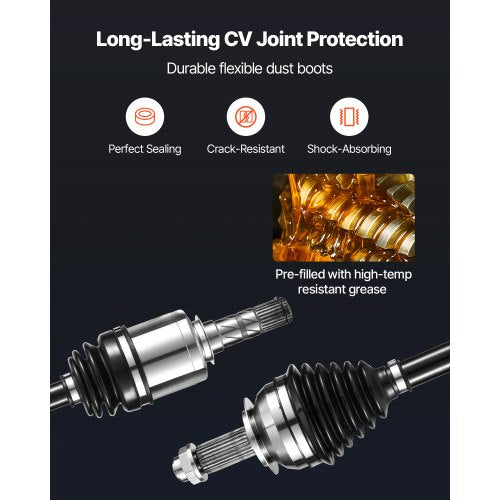 CV Axle Shaft Assembly 2 Pieces Front Left Right Driver and Passenger
