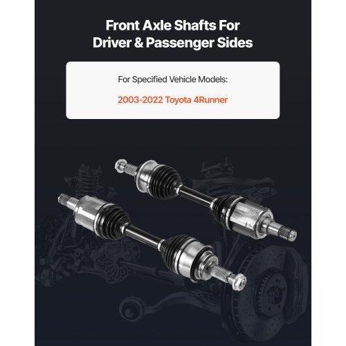 CV Axle Shaft Assembly 2 Pieces Front Left Right Driver and Passenger