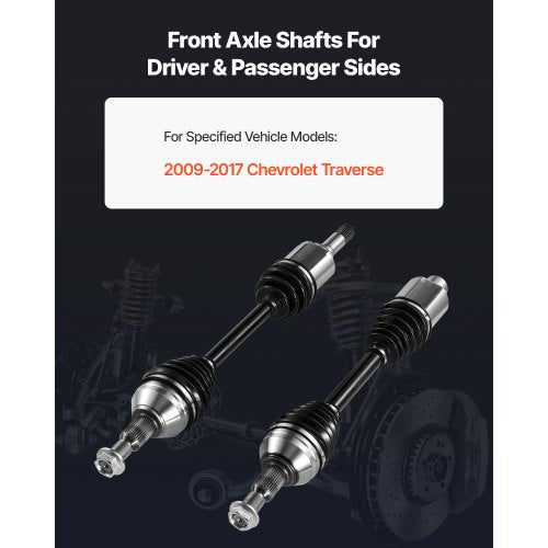 CV Axle Shaft Assembly 2 Pieces Front Left Right Driver and Passenger