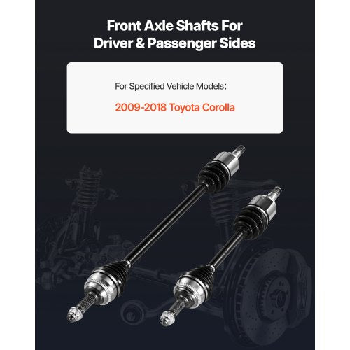 CV Axle Shaft Assembly 2 Pieces Front Left Right Driver and Passenger