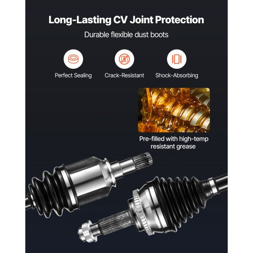 CV Axle Shaft Assembly 2 Pieces Front Left Right Driver and Passenger