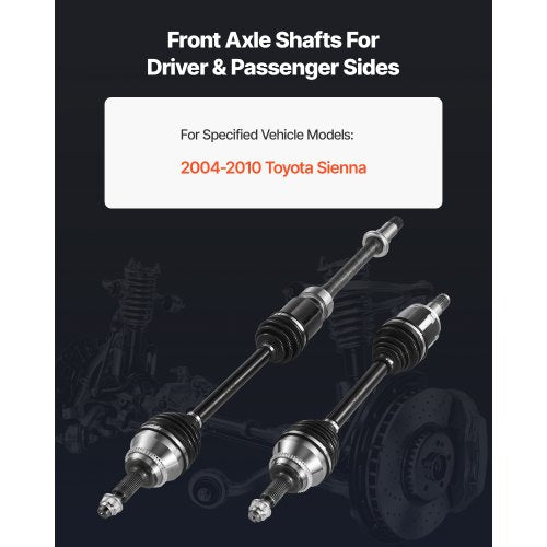 CV Axle Shaft Assembly 2 Pieces Front Left Right Driver and Passenger