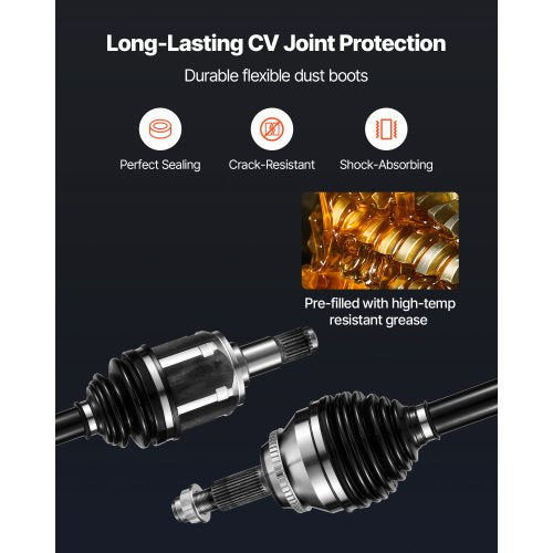 CV Axle Shaft Assembly 2 Pieces Front Left Right Driver and Passenger