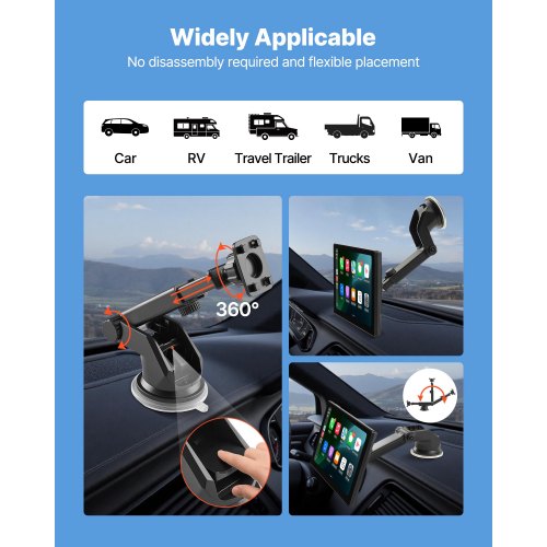 Wireless Car Stereo 9Inch HD Portable Radio Touch Screen with Apple