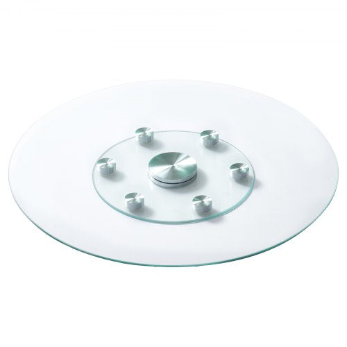 30 in Glass Lazy Susan Turntable Tempered Glass Dining Table Centerpiece