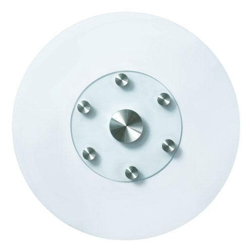 30 in Glass Lazy Susan Turntable Tempered Glass Dining Table Centerpiece