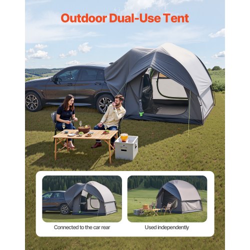 SUV Tent for Camping 8FT L x 8FT W Waterproof PU2000mm Spacious Double