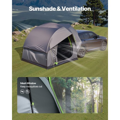 SUV Tent for Camping 8FT L x 8FT W Waterproof PU2000mm Spacious Double