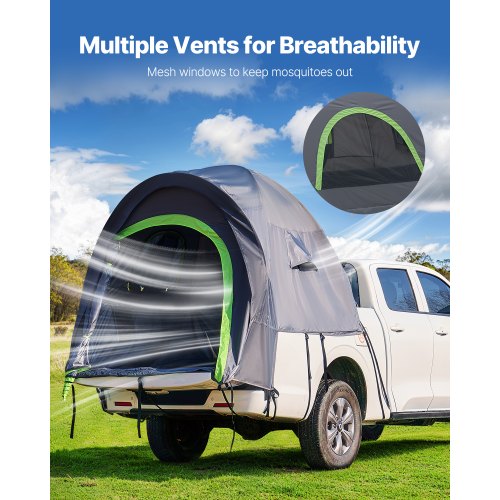 Pickup Truck Tent Fit 5052 ft Truck Tents for Camping Waterproof
