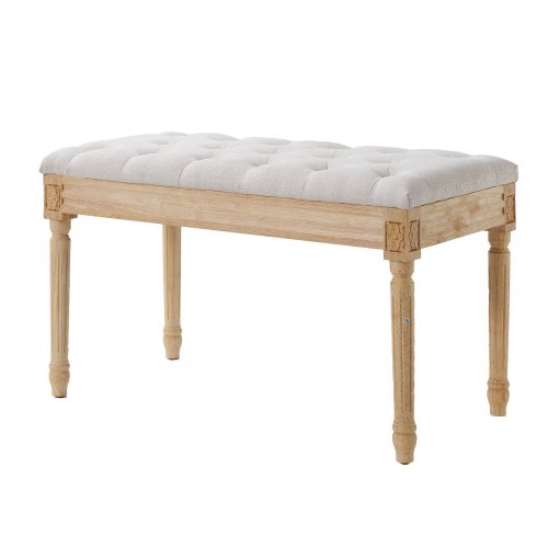 Upholstered Bench 16W Ottoman Bench End of Bed Bench with Foam Padded