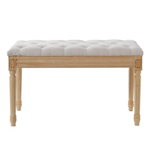 Upholstered Bench 16W Ottoman Bench End of Bed Bench with Foam Padded