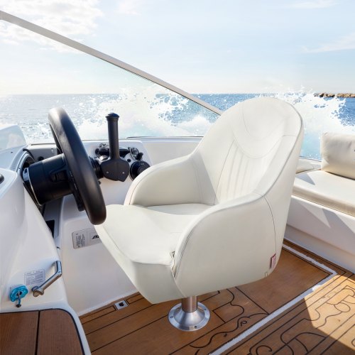 Boat Seat Low Backrest Boat Seat Captain Bucket Seat with Thickened Sponge