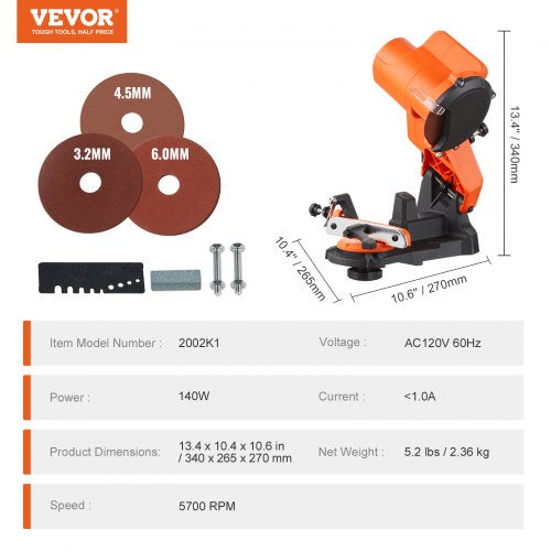 Electric Chainsaw Sharpener 140W Electric Saw Chain Blade Sharpener