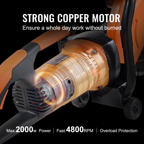 Electric Concrete Saw 9 in 1800 W Motor Circular Saw Cutter with 3.5 in Cutting