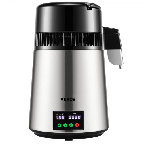 1.1 Gal Water Distiller 0.3 Gal/H 750W Distilled Water Maker Machine 0-99H
