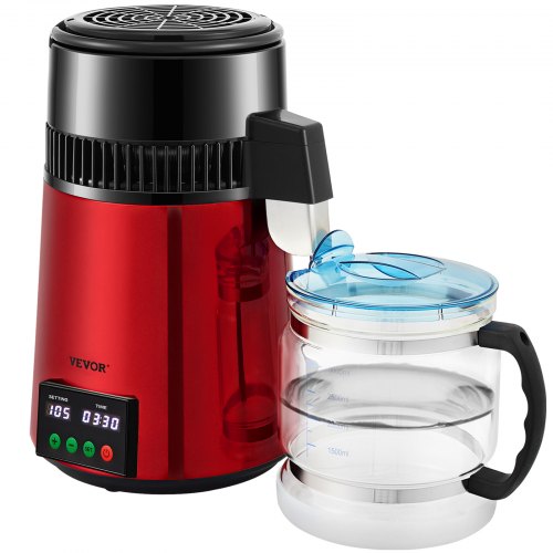 1.1Gal Water Distiller 0.3Gal/H 750W Distilled Water Maker Machine 0-99H