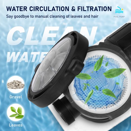 Swimming Pool Pump 20HP 115V 1500W Single Speed Pumps for Above Ground