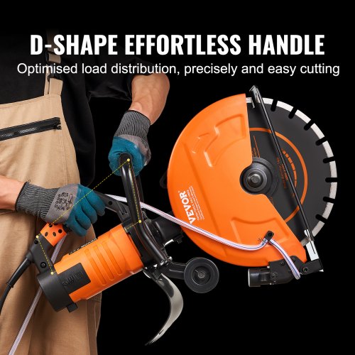 Electric Concrete Saw 14 in Circular Saw Cutter with 5 in Cutting Depth
