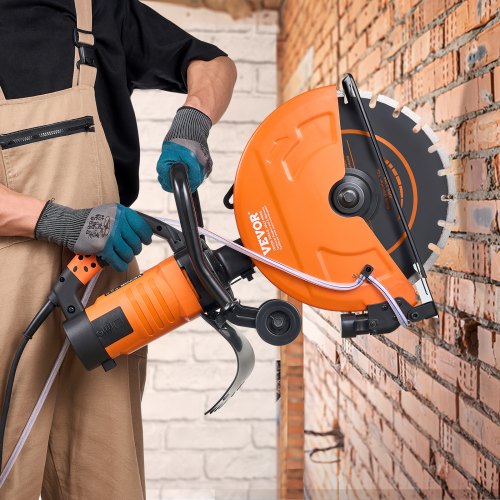 Electric Concrete Saw 14 in Circular Saw Cutter with 5 in Cutting Depth