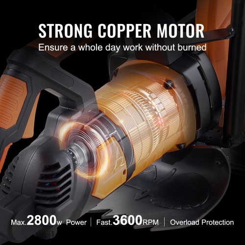 Electric Concrete Saw 16 in 3200 W Motor Circular Saw Cutter with Max 6