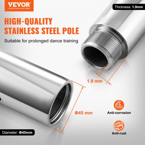 Professional Dancing Pole Spinning Static Dancing Pole Kit Portable