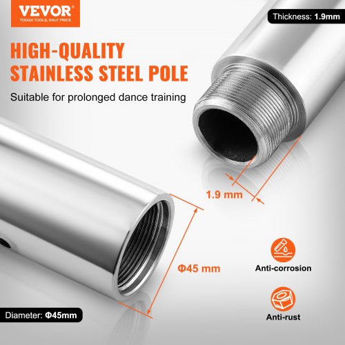 Professional Dancing Pole Spinning Static Dancing Pole Kit Portable