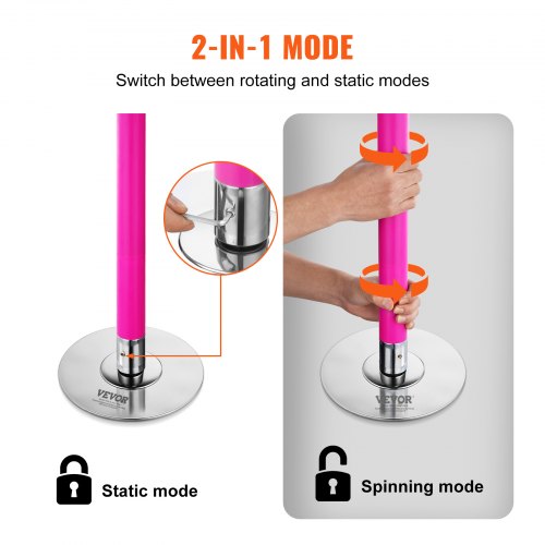 Professional Dancing Pole Spinning Static Dancing Pole Kit Portable