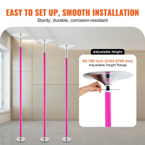 Professional Dancing Pole Spinning Static Dancing Pole Kit Portable
