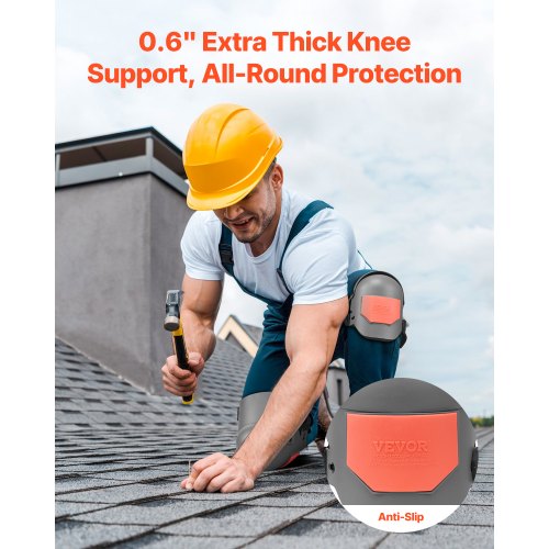 Knee Pads for Work Extra Thick Construction Knee Pads with Foam Cushion –