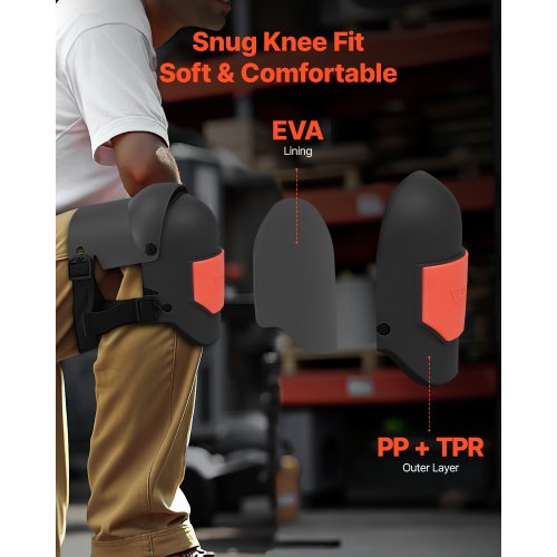 Knee Pads for Work Extra Thick Construction Knee Pads with Foam Cushion –