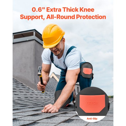 Knee Pads for Work Extra Thick Construction Knee Pads with Foam Cushion –