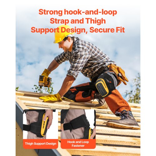 Knee Pads for Work Extended Heavy Duty Construction Knee Pads with 2