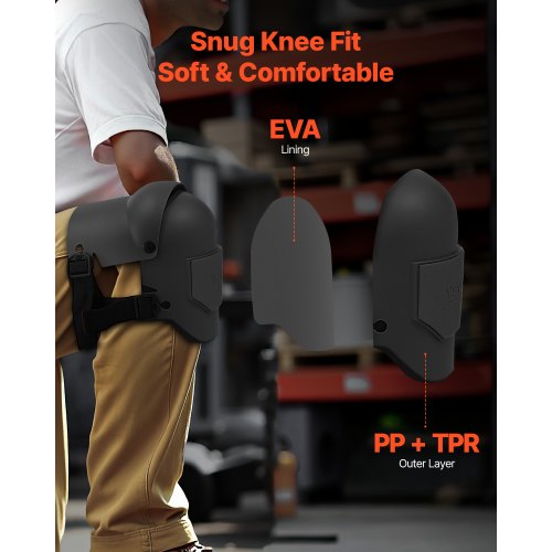 Knee Pads for Work Extra Thick Construction Knee Pads with Foam Cushion –