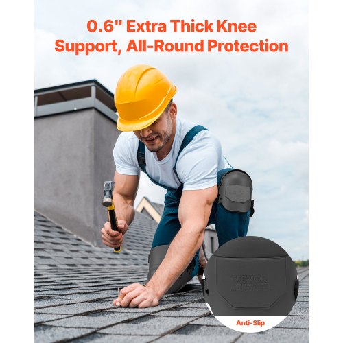 Knee Pads for Work Extra Thick Construction Knee Pads with Foam Cushion –