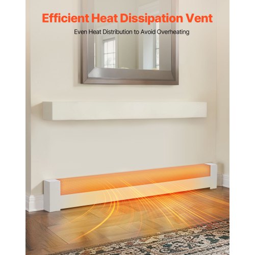 Baseboard Heater Covers Basic Series 5 ft Standard Electric Heating Unit