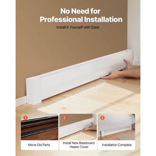 Baseboard Heater Covers Basic Series 5 ft Standard Electric Heating Unit