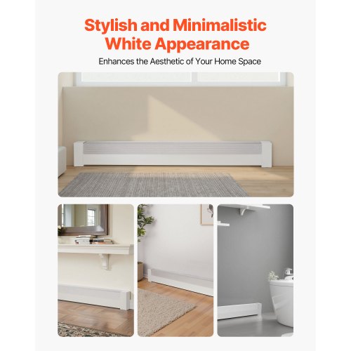 Baseboard Heater Covers Basic Series 5 ft Standard Electric Heating Unit