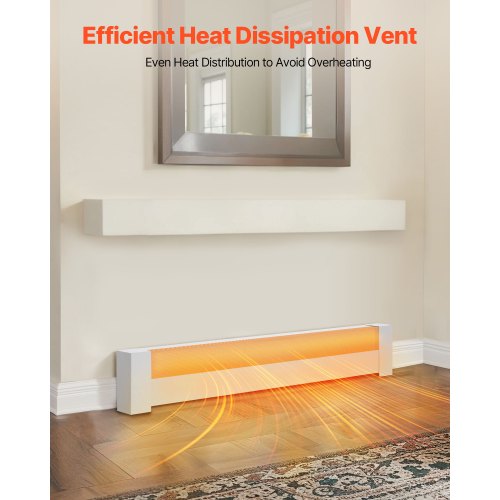 Baseboard Heater Covers Basic Series 4 ft Standard Electric Heating Unit