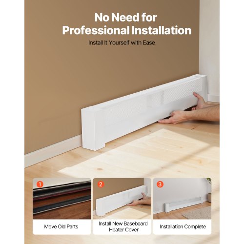 Baseboard Heater Covers Basic Series 4 ft Standard Electric Heating Unit
