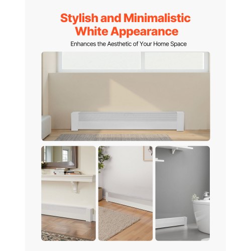 Baseboard Heater Covers Basic Series 4 ft Standard Electric Heating Unit