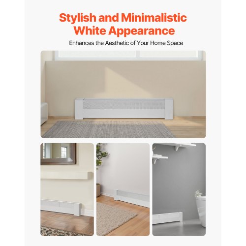 Baseboard Heater Covers Basic Series 3 ft Standard Electric Heating Unit