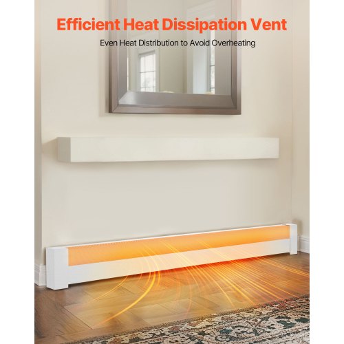 Baseboard Heater Covers Basic Series 6 ft Standard Electric Heating Unit