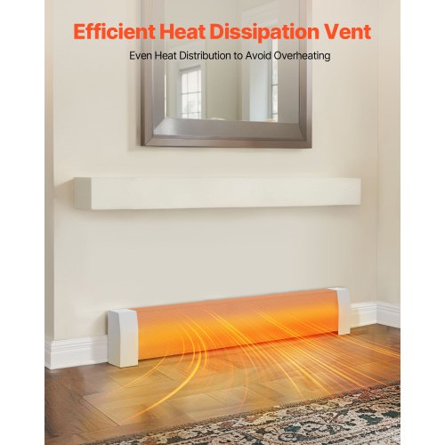 Baseboard Heater Covers Premium Series 4 ft Standard Electric Heating Unit