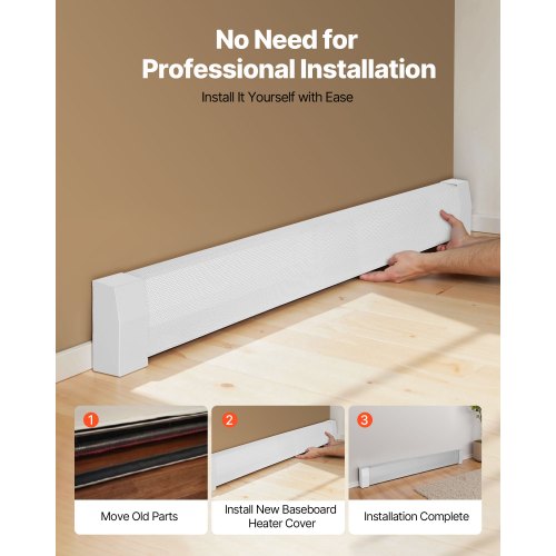 Baseboard Heater Covers Premium Series 5 ft Standard Electric Heating Unit