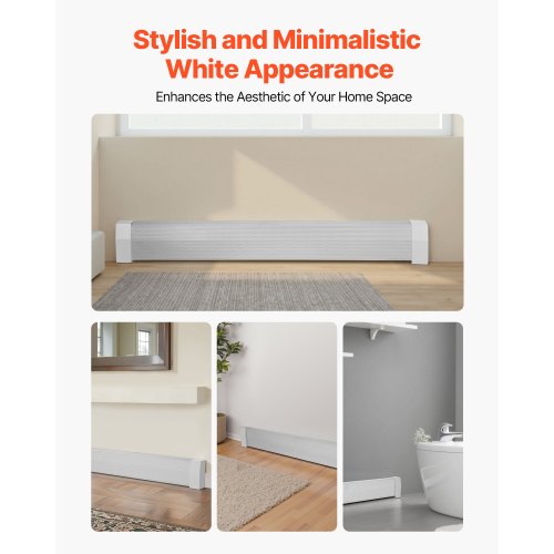 Baseboard Heater Covers Premium Series 5 ft Standard Electric Heating Unit